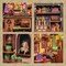 Fantasy Dollhouse Book Nook Kit - Miniature Wizardi Roombox Kit